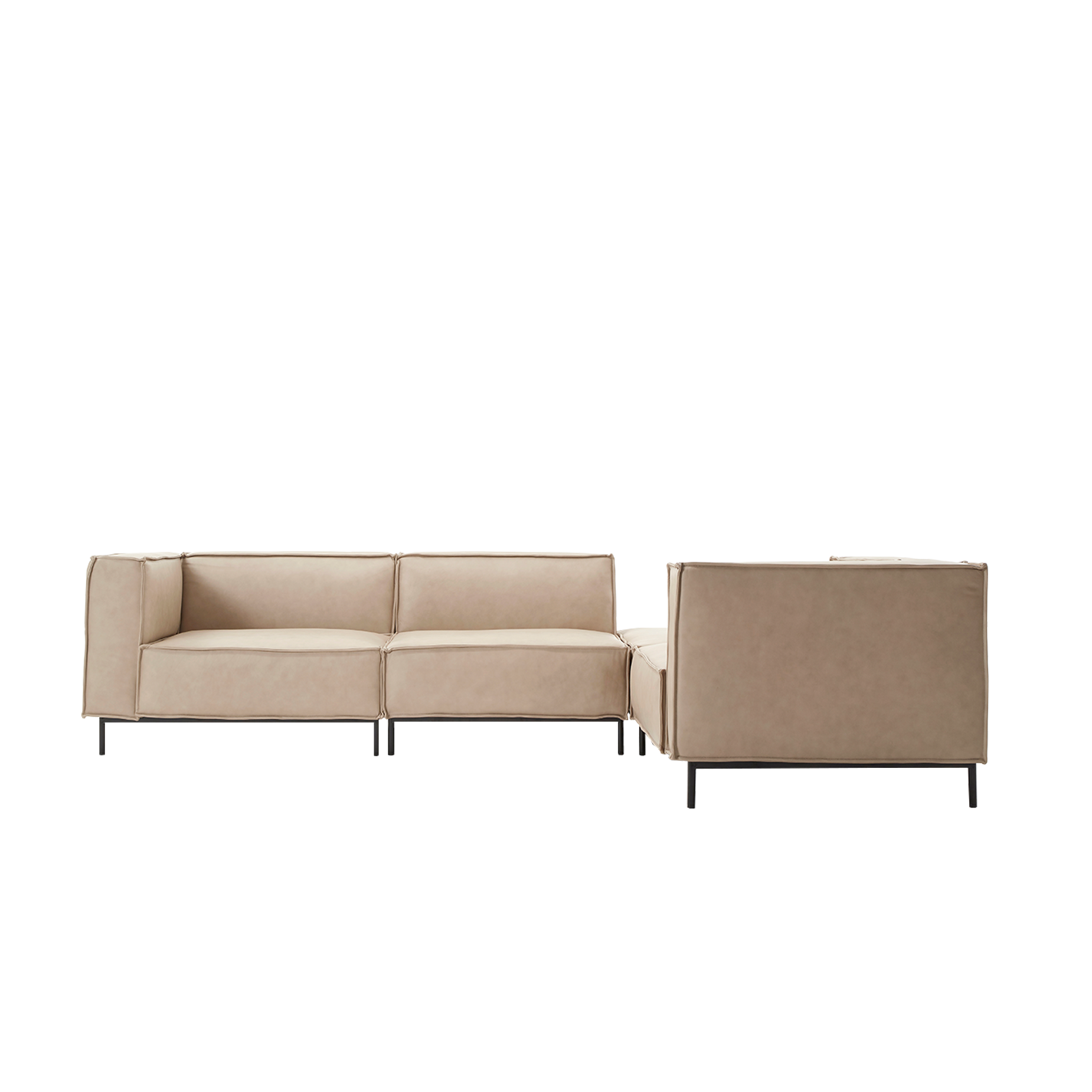 (주)도이치[4주 주문제작]              DOICH ®    PEN20 modular couch sofa 도이치 펜20 4인 모듈소파+ 스툴