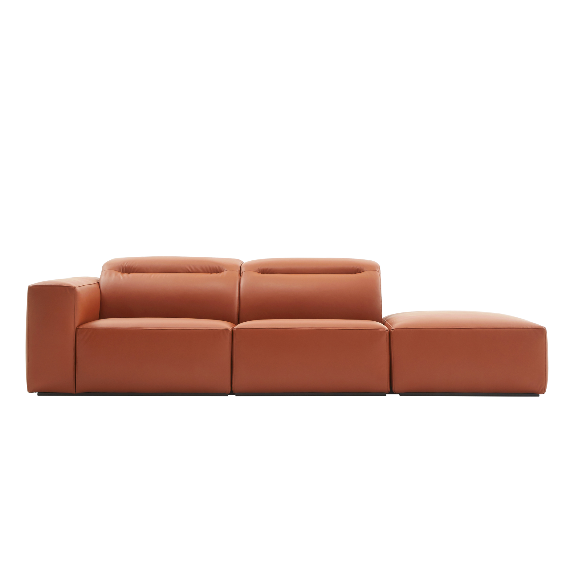 (주)도이치[4주 주문제작]                DOICH ®    PEN1 modular sofa 도이치 펜1 모듈  2.5인 소파+ 스툴  /(올가죽 사양/ 7개 가죽컬렉션 선택)